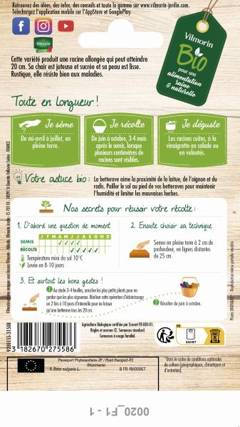 Potagères - Betterave Potagère Cylindra - BIO - MEDIA_PACKAGING_VERSO